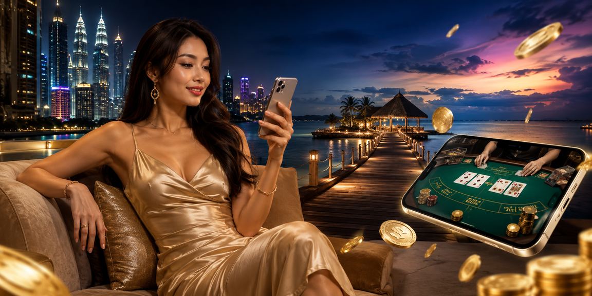 Pengguna bermain baccarat dalam talian melalui platform cuci12 Petaling Jaya