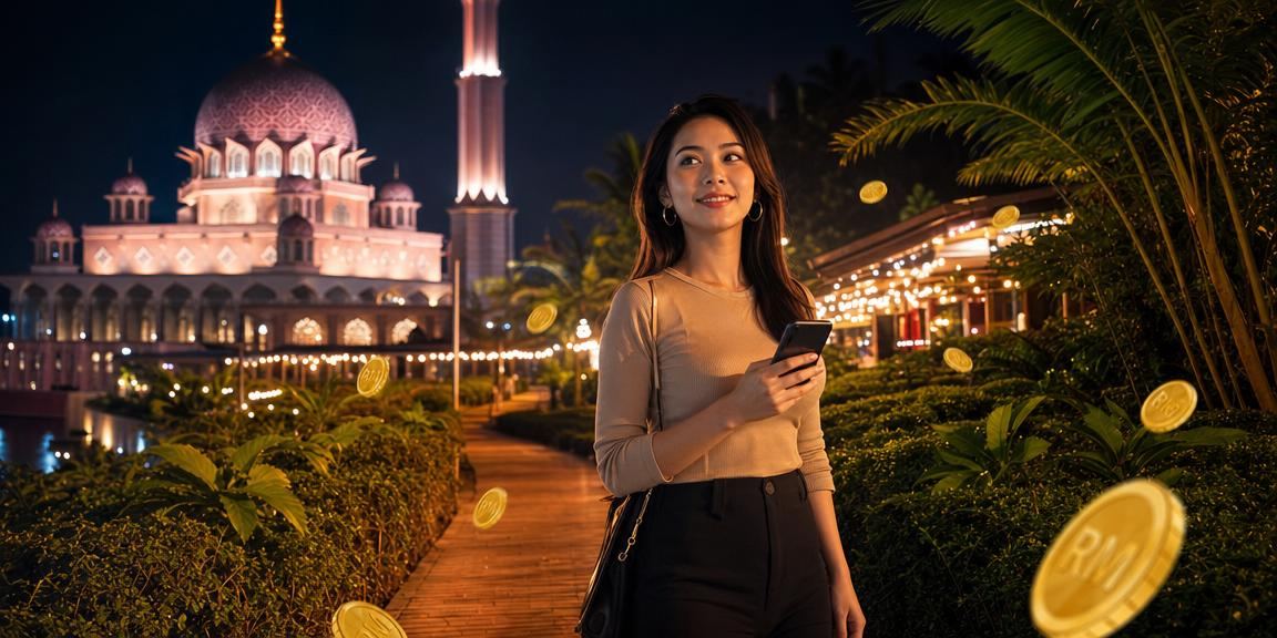 Pengguna di Putrajaya memainkan slot jackpot cuci12 pada telefon pintar